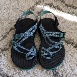 Chaco Z/X2 Classic Sandal Teal Green Purple & Blue